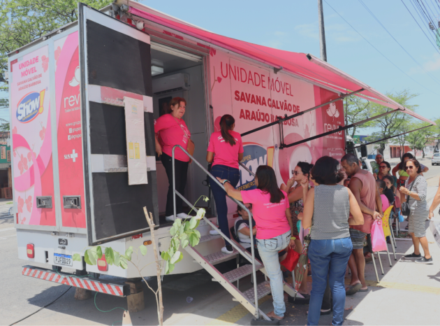 Bairro de Pajuçara recebe serviço itinerante gratuito de mamografia.