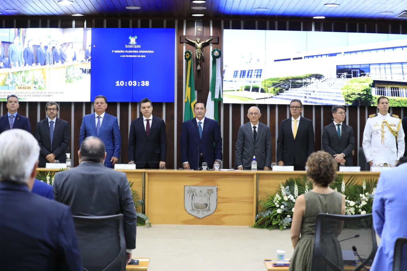 Vice-governador Walter Alves representa a governadora Fátima Bezerra na abertura do ano legislativo 2025