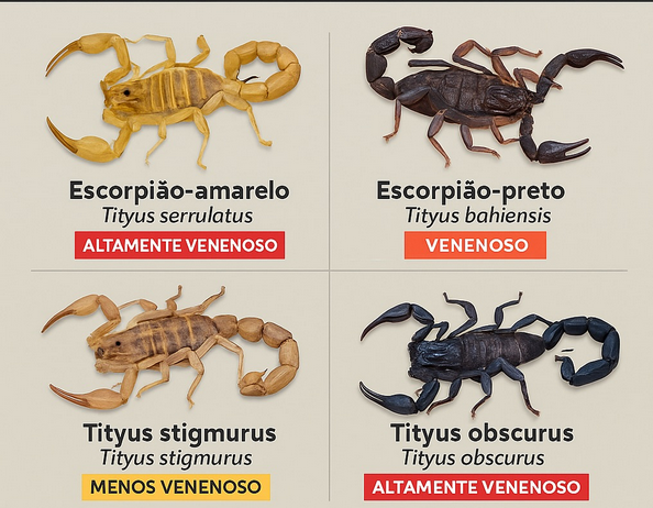 Natal registra aumento de picadas de escorpião: veja quais são os mais perigosos