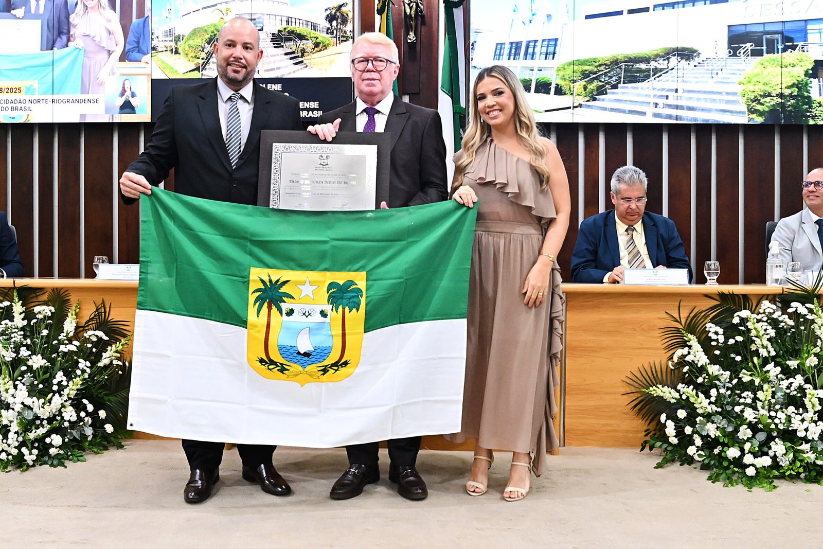 Assembleia entrega título de cidadão norte-rio-grandense a Thiago Índio do Brasil